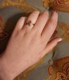 SOLD Antique 9K, Ruby & Pearl Ring