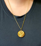 Antique Art Nouveau Gold Filled Question Mark Locket Pendant