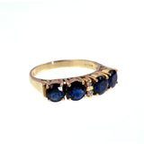 Vintage 14k, Sapphire & Diamond Ring