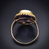 Antique 18K, 14K & Amethyst Conversion Ring