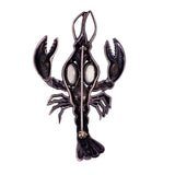 Vintage Silver & Moonstone Lobster Brooch