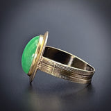Antique 14K & Jade Conversion Ring
