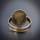 Antique 14K & Jade Conversion Ring