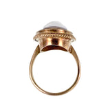 Antique 9K & Carved Sardonyx Shell Ammon Cameo Ring