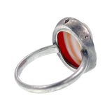 Antique Silver & Carved Centurian Cameo Ring