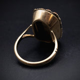 Antique 10K & Coral Ring