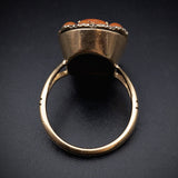 Antique 10K & Coral Ring