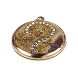 Antique Art Nouveau Gold Filled Question Mark Locket Pendant
