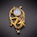 Koven Kreation 14K & Gemstone Replica Dragon Pendant