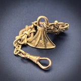 Antique 14K Fancy Link Fob Chain
