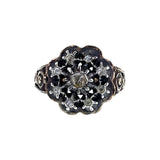 Antique 14K, Silver & Diamond Conversion Ring