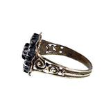 Antique 14K, Silver & Diamond Conversion Ring