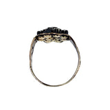 Antique 14K, Silver & Diamond Conversion Ring