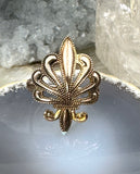 Antique Art Nouveau 14K Gold Filled Fleur de Lis Conversion Ring