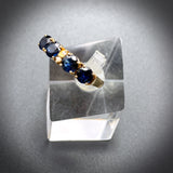 Vintage 14k, Sapphire & Diamond Ring