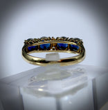 Vintage 14k, Sapphire & Diamond Ring