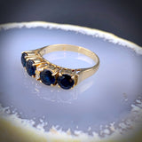 Vintage 14k, Sapphire & Diamond Ring