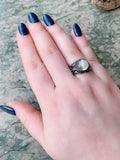 Koven Kreation Custom Order Sterling Silver Renaissance Revival Ring