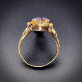 Antique 14K, 9K, Amethyst & Seed Pearl Conversion Ring