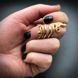 SOLD Antique French 18K & Ruby Snake Ring TLJ