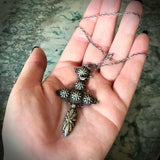 Antique Silver Cross Pendant & Chain