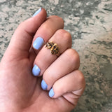 Koven Kreation 14K Gold Comedy & Tragedy Replica Ring