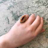 Antique 18K, 14K, Seed Pearl & Enamel Conversion Ring