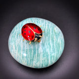 14K & Enamel Ladybug Pin/Brooch