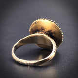 Antique 9K & Turquoise Conversion Ring