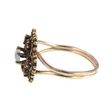 Antique 14K, Opal & Garnet Conversion Ring