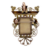 Antique 10K, Seed Pearl & Carved Cameo Locket Back Brooch/Pendant TLJ