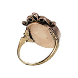 Antique 14K, 12K & Hand Painted Porcelain Conversion Ring