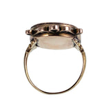 Antique 14K, 12K & Hand Painted Porcelain Conversion Ring