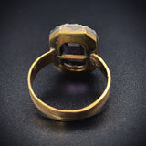 Antique 14K, Amethyst & Seed Pearl Conversion Ring