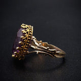 Antique 14K & Amethyst Conversion Ring