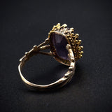 Antique 14K & Amethyst Conversion Ring