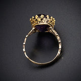 Antique 14K & Amethyst Conversion Ring