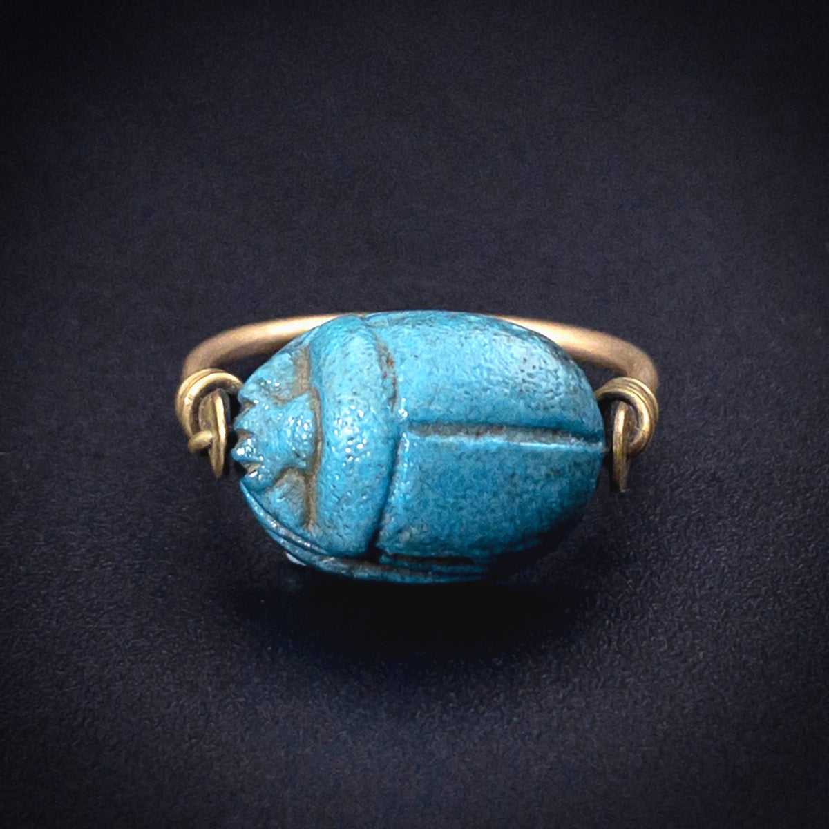 Vintage Carved Egyptian outlet Scarab Ring