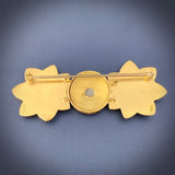 Antique Egyptian Revival 14K & Micromosaic Scarab Brooch
