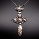 Antique Silver Cross Pendant & Chain