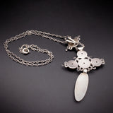 Antique Silver Cross Pendant & Chain