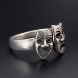 Koven Kreation Sterling Silver Comedy & Tragedy Replica Ring