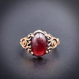 SOLD Antique 14K & Garnet Ring