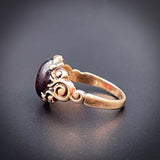 SOLD Antique 14K & Garnet Ring