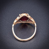 SOLD Antique 14K & Garnet Ring