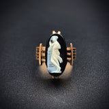 Antique 14K Hardstone Cameo Ring
