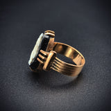 Antique 14K Hardstone Cameo Ring