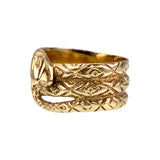 Sold Estate 18K Gold Snake Band Ring