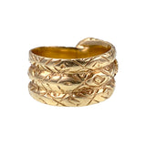 Sold Estate 18K Gold Snake Band Ring
