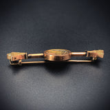 Antique 14K & 12K Gold Swan Brooch